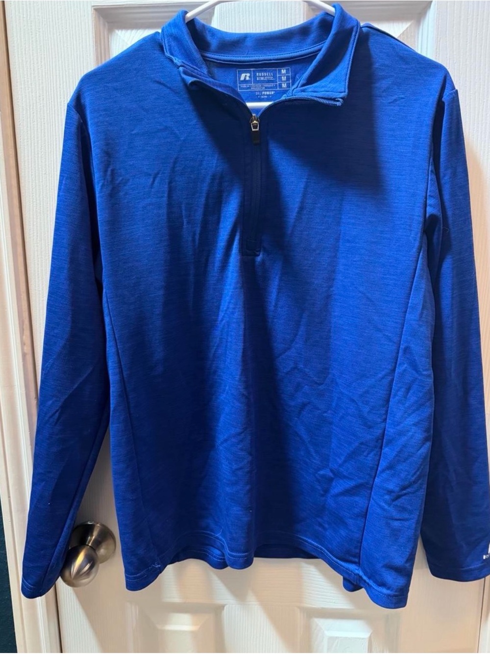 Russell Athletic Men’s Royal Blue 1/4 Zip Pullover Sweater size M